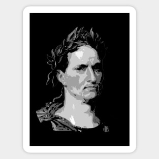 Julius Caesar Black and White Sticker